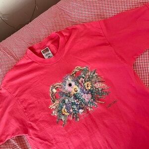 Vintage 1997 Nebraska Printed Jo Moulton Sage Fine Brush T Shirt